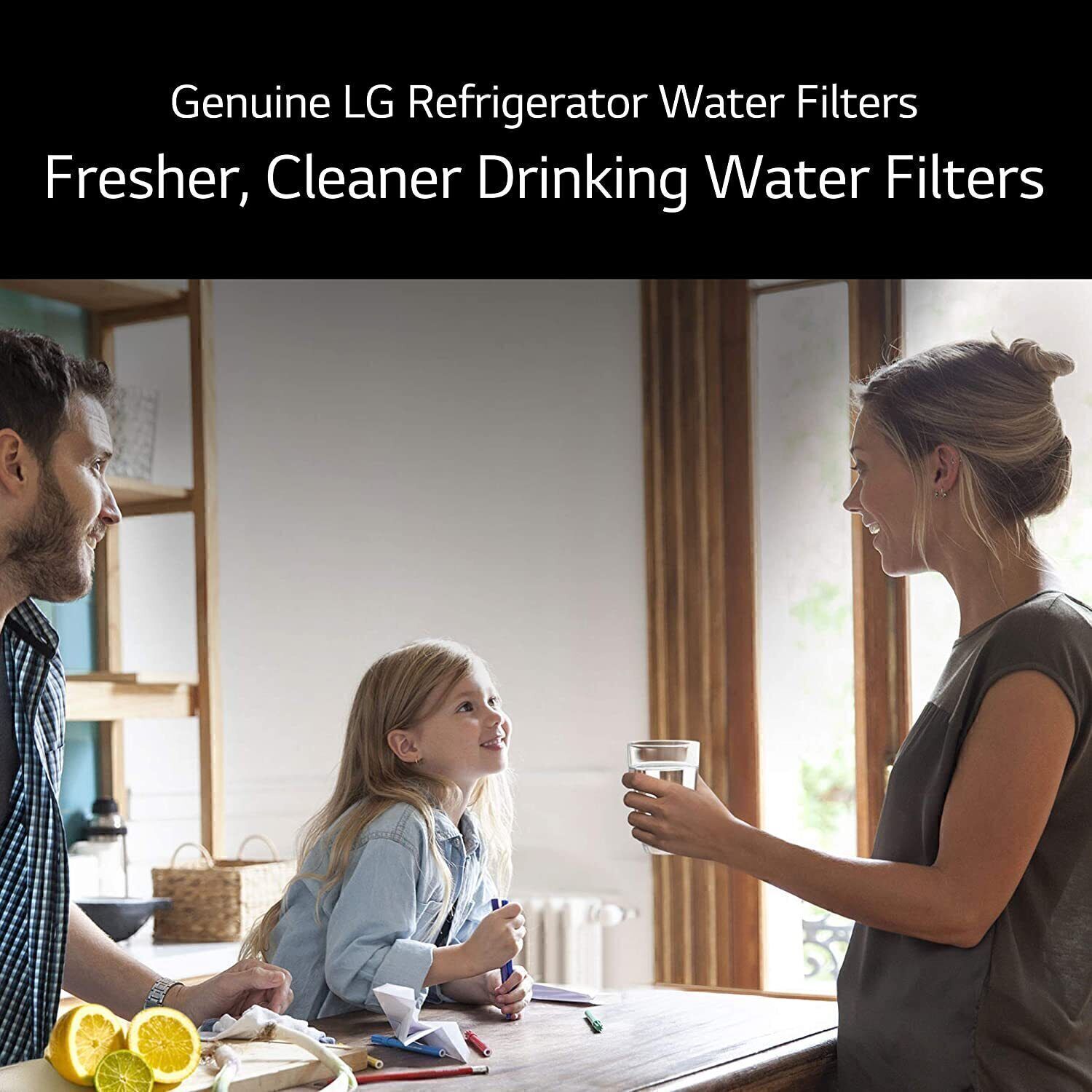 2 Pack LG LT1000P Refresh Refrigerator Ice Water Filter ADQ747935 GF-D706BSL USA