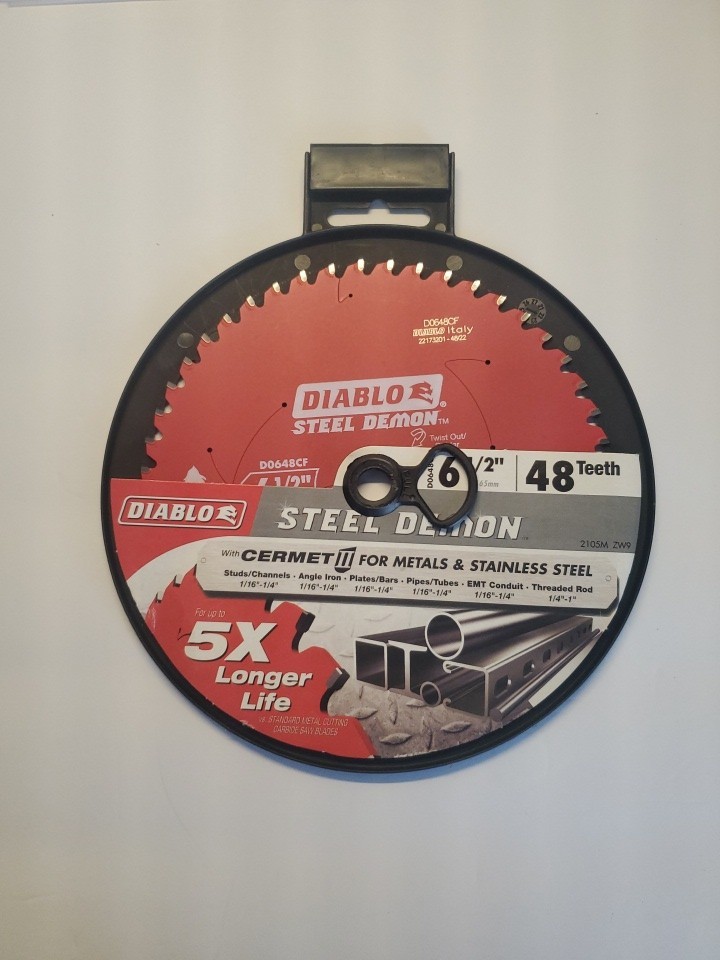 Diablo 6 1/2″ Cermet II Carbide Steel Demon Metal Cutting Saw Blade 48 Teeth New