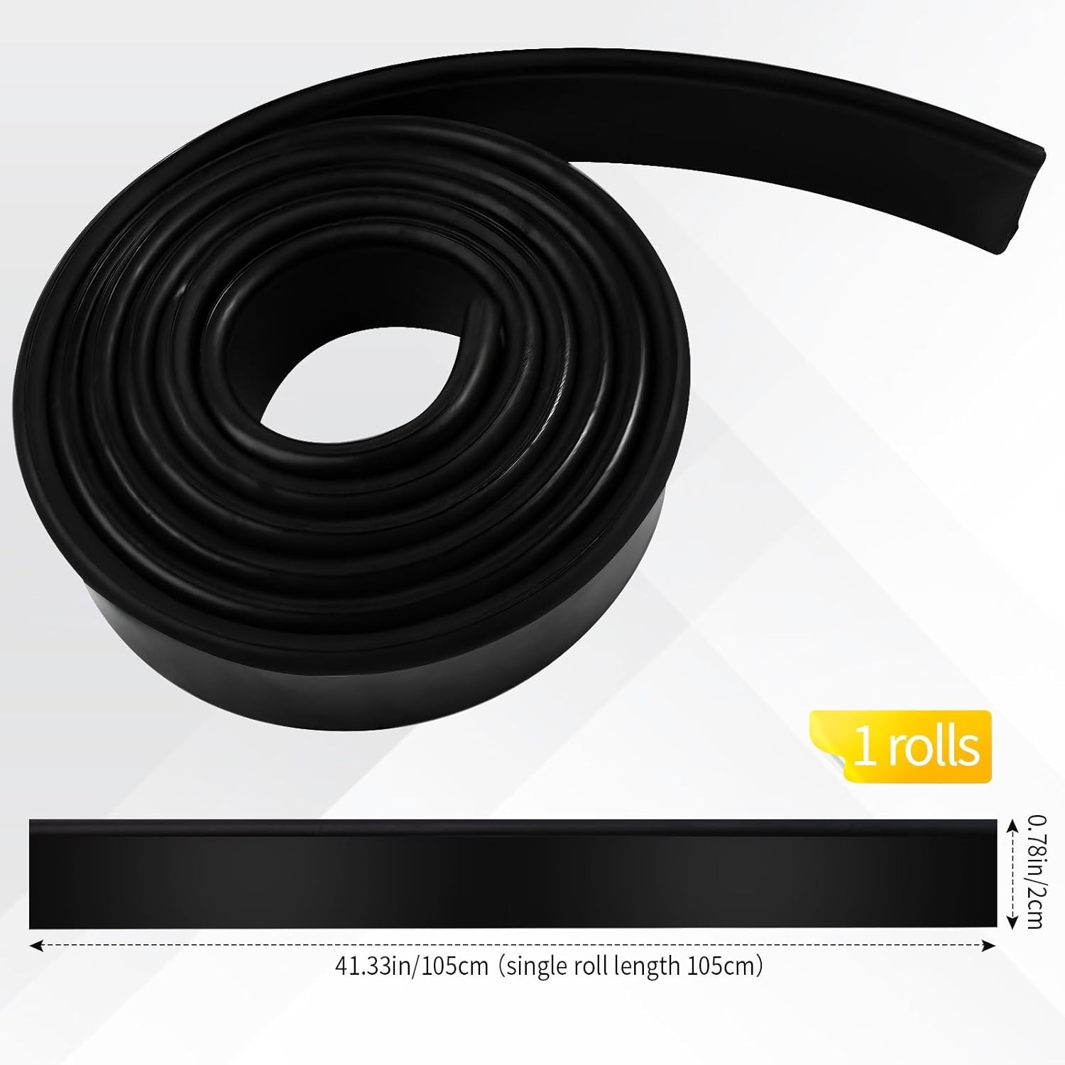 Premium Silicone Squeegee Rubber Replacement – 41in Roll | Versatile Squeegee