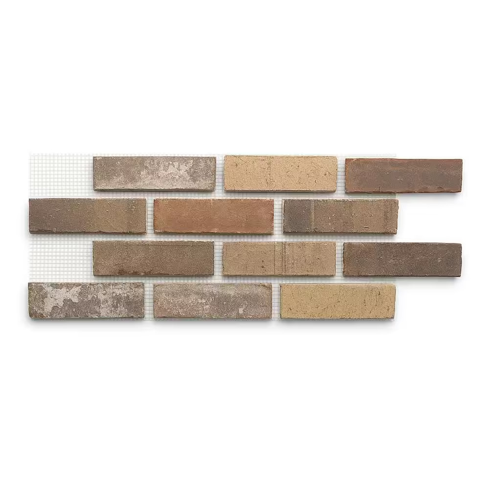 28 In. X 10.5 In. X 0.5 In. Brickwebb Cathedral Thin Brick Sheets (Box of 5-Shee