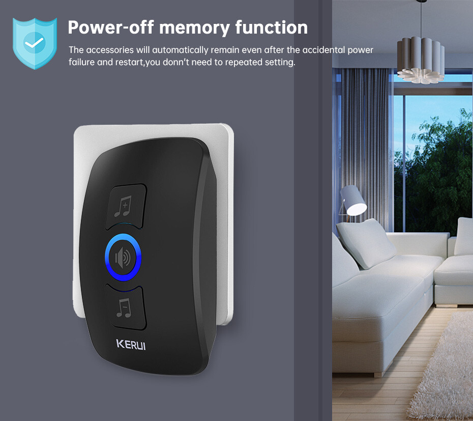 1-10PACK Wireless Doorbell Waterproof Plugin Receiver Adjustable Volume lot