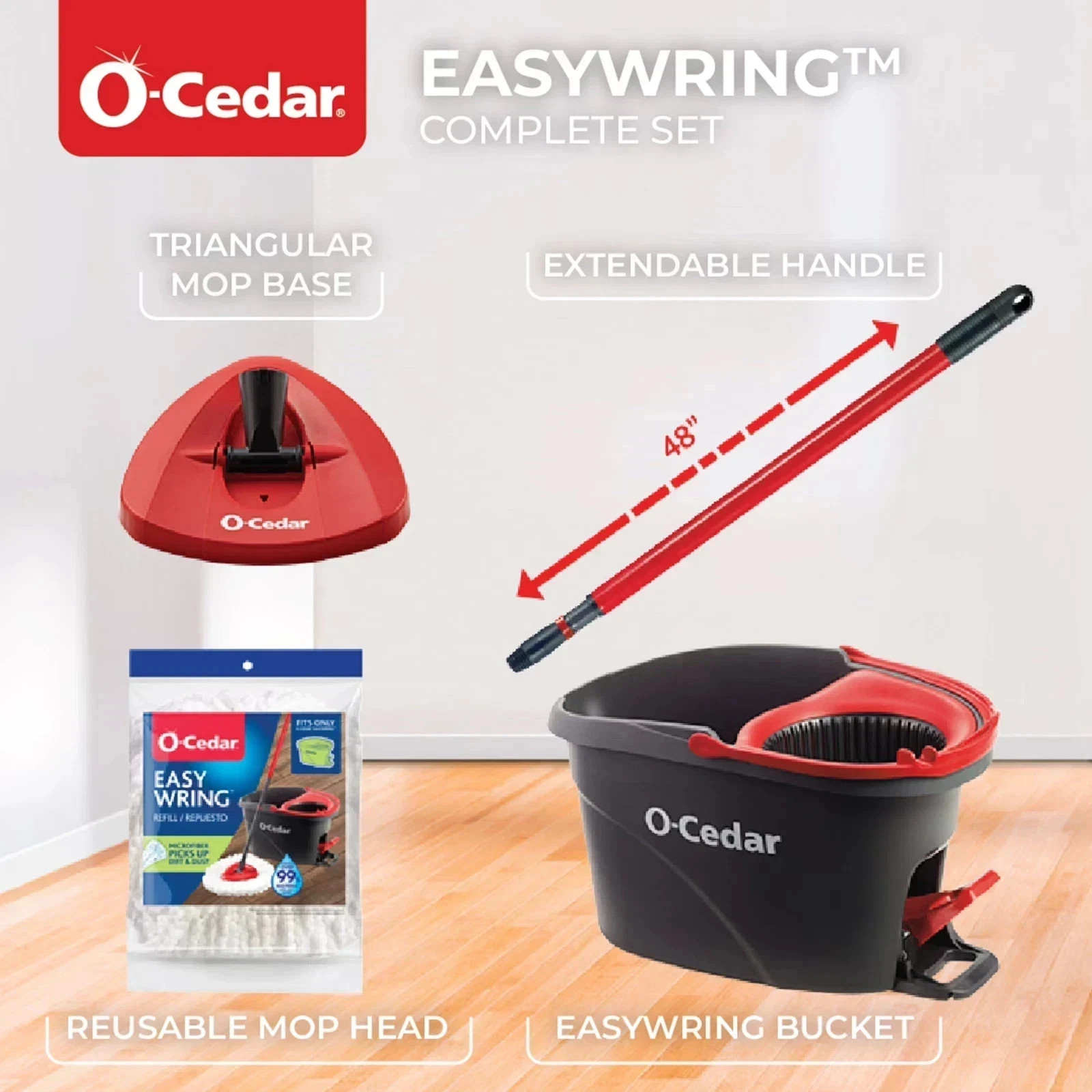 O-Cedar EasyWring™ Spin Mop & Bucket System