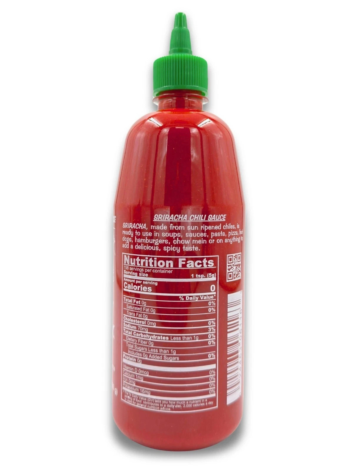 2 pack, Sriracha Hot Chili Sauce, 28oz ,793g Bottle.