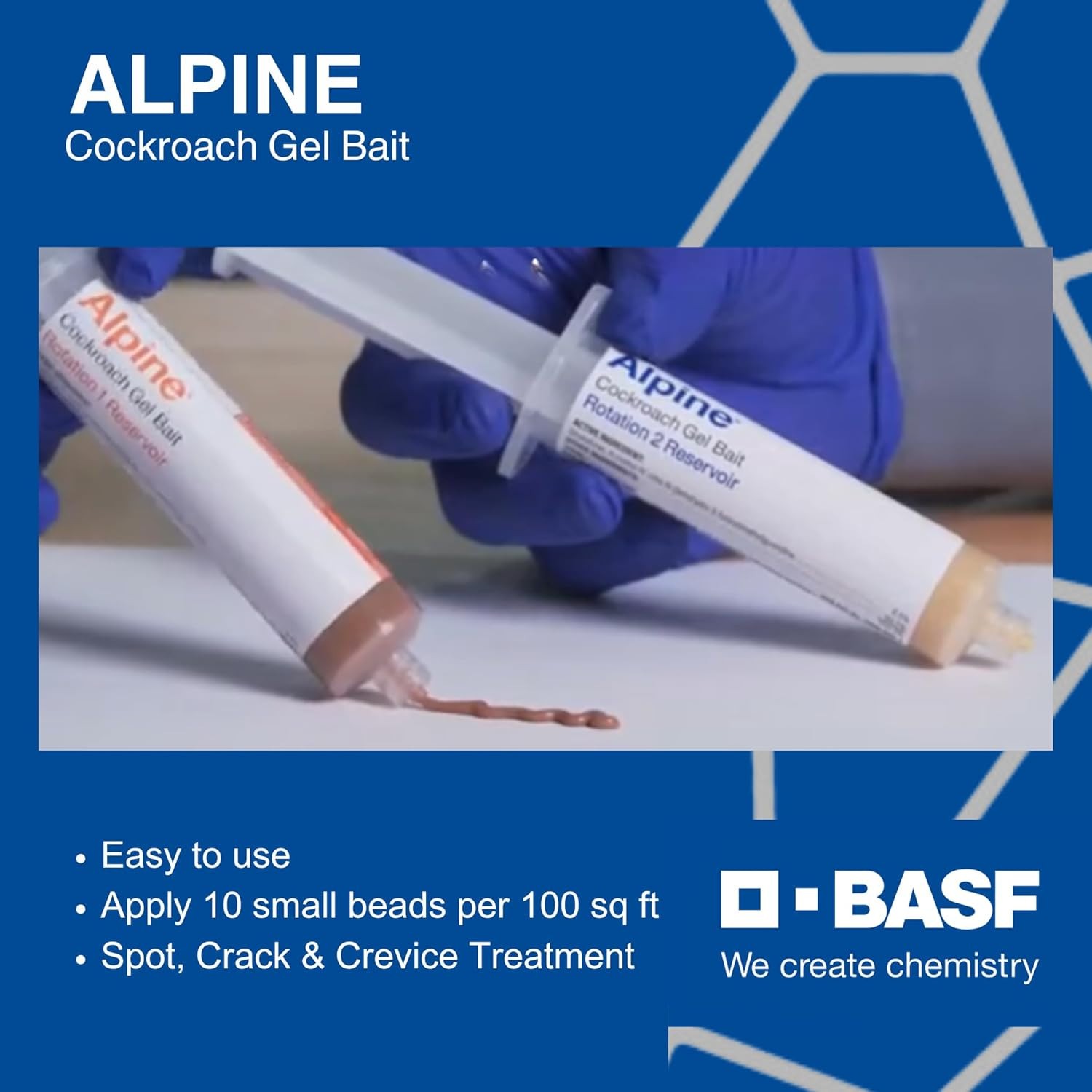 4 Tubes Alpine Cockroach German Roach Control Gel Bait Rotation 2 ~120 grams