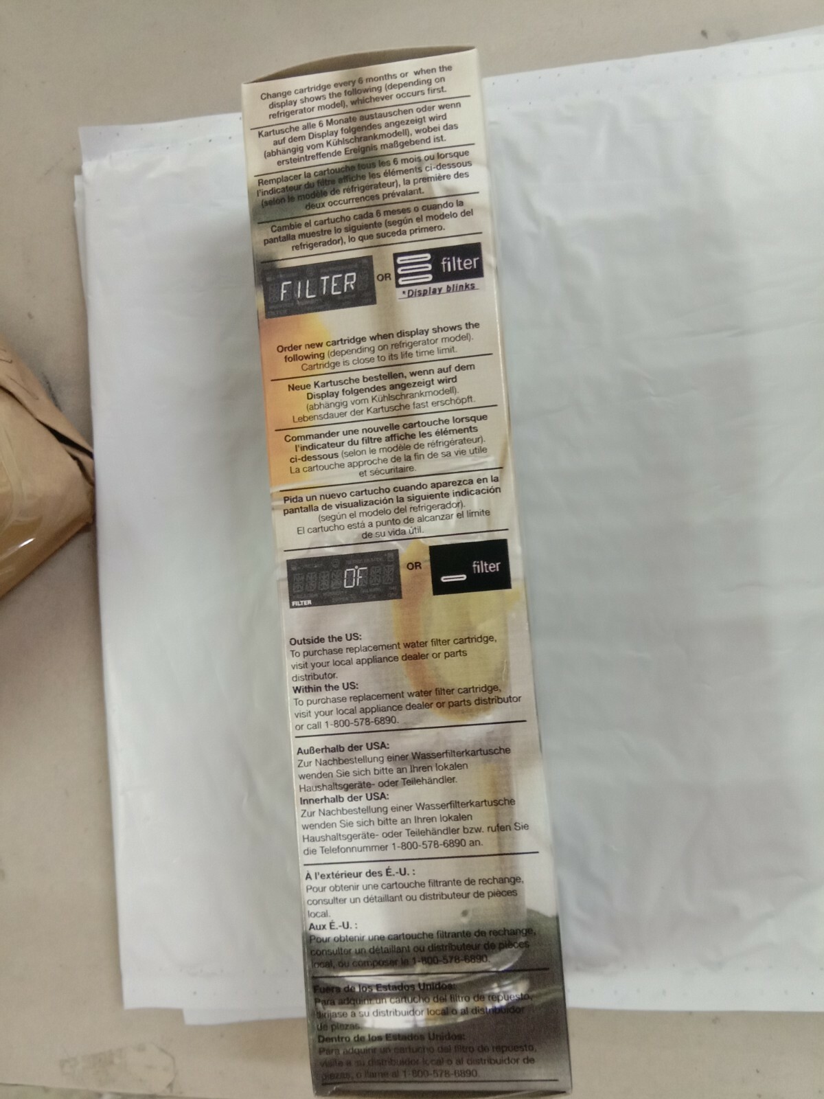 1 PACK Bosch VIB REPLFLTR10 9000194412 Ultra Clarity Refrigerator Water Filter