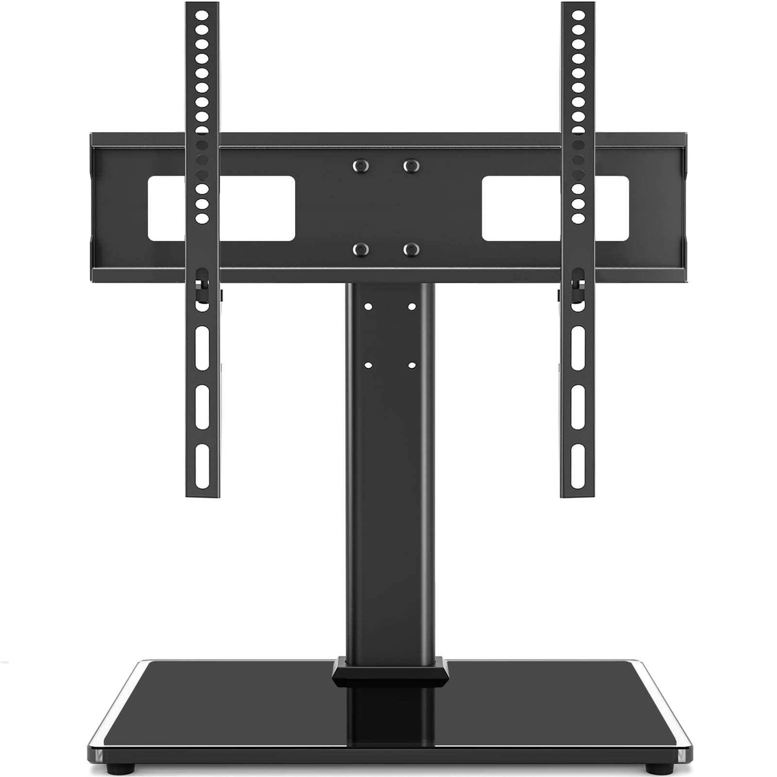 Modern Tabletop TV Stand Base with Mount for 27-60 inch Flat Screen TVs, Black