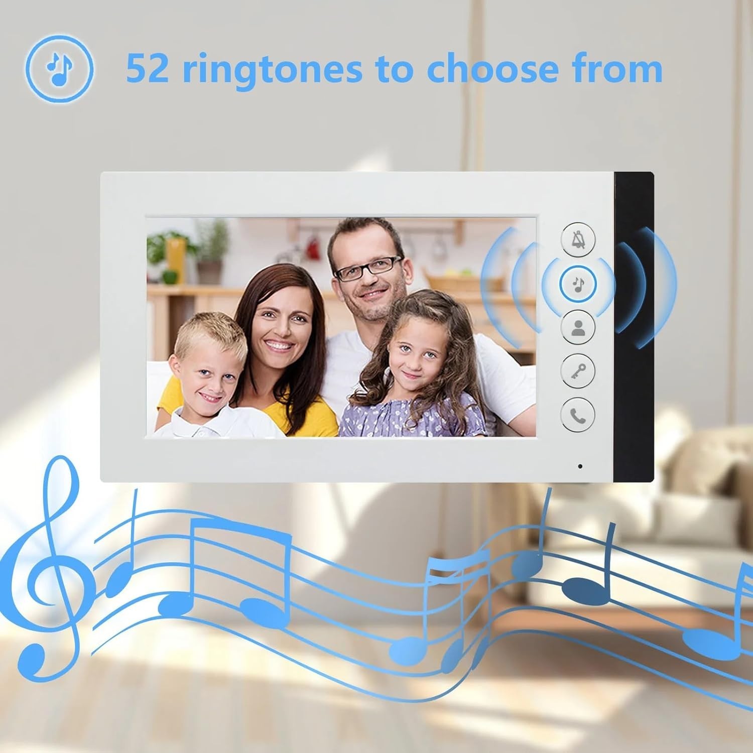 2 units 7inch monitor wired video Door phone kit indoor-outdoor video Apartment
