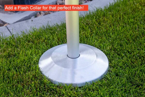 25′ & 30′ DELTA SECTIONAL FLAG POLE (SILVER)