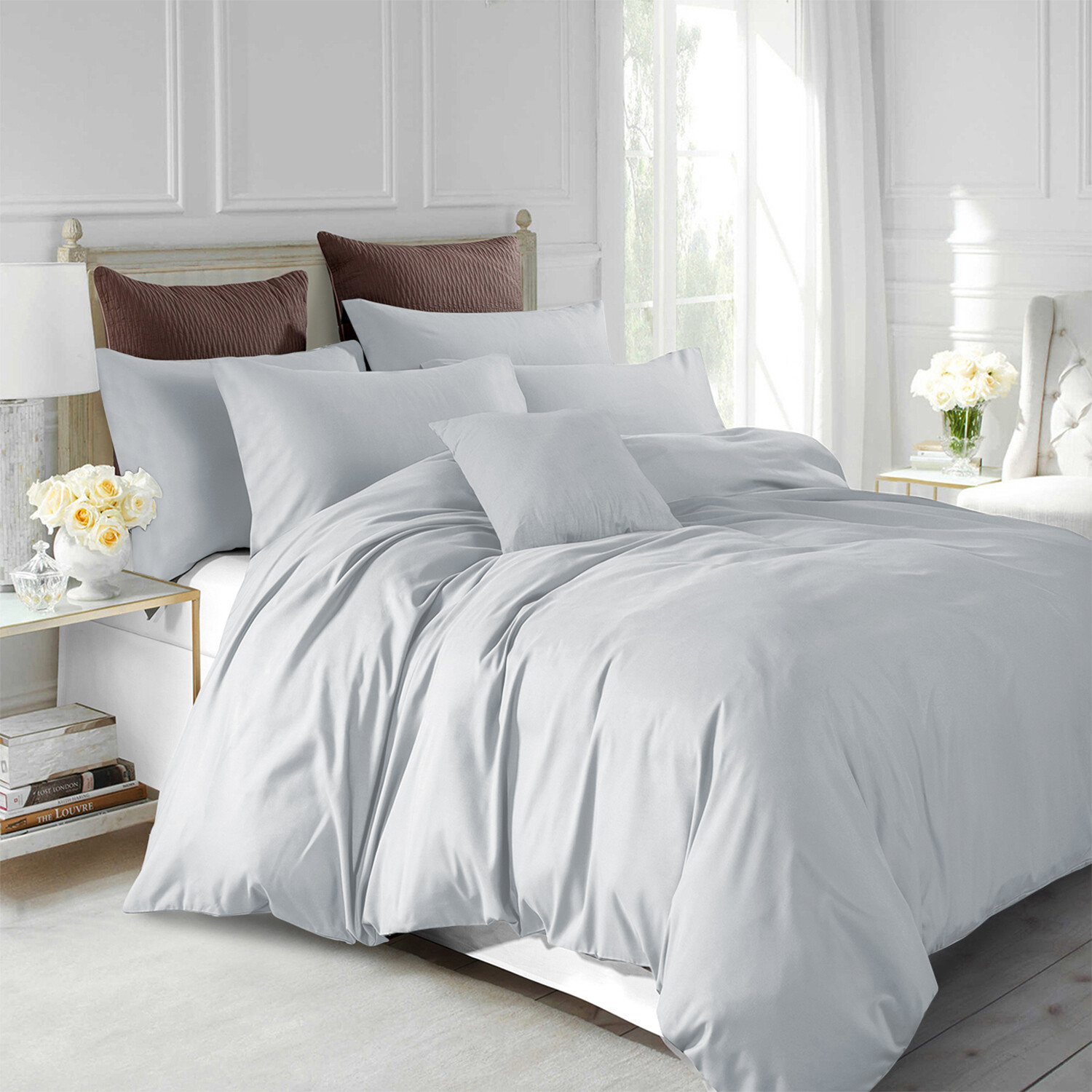 3 Piece Duvet Cover Set With Pillow Shams Twin Full Queen King Size Bedding Set