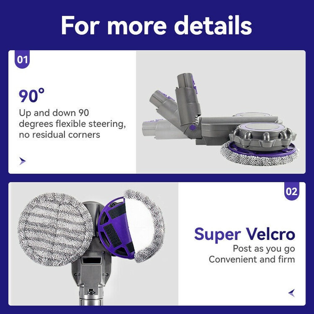 Electric Motorised Mop for Dyson V7 V8 V10 V11 V15 Vacuum Cleaner Water Tank Mop