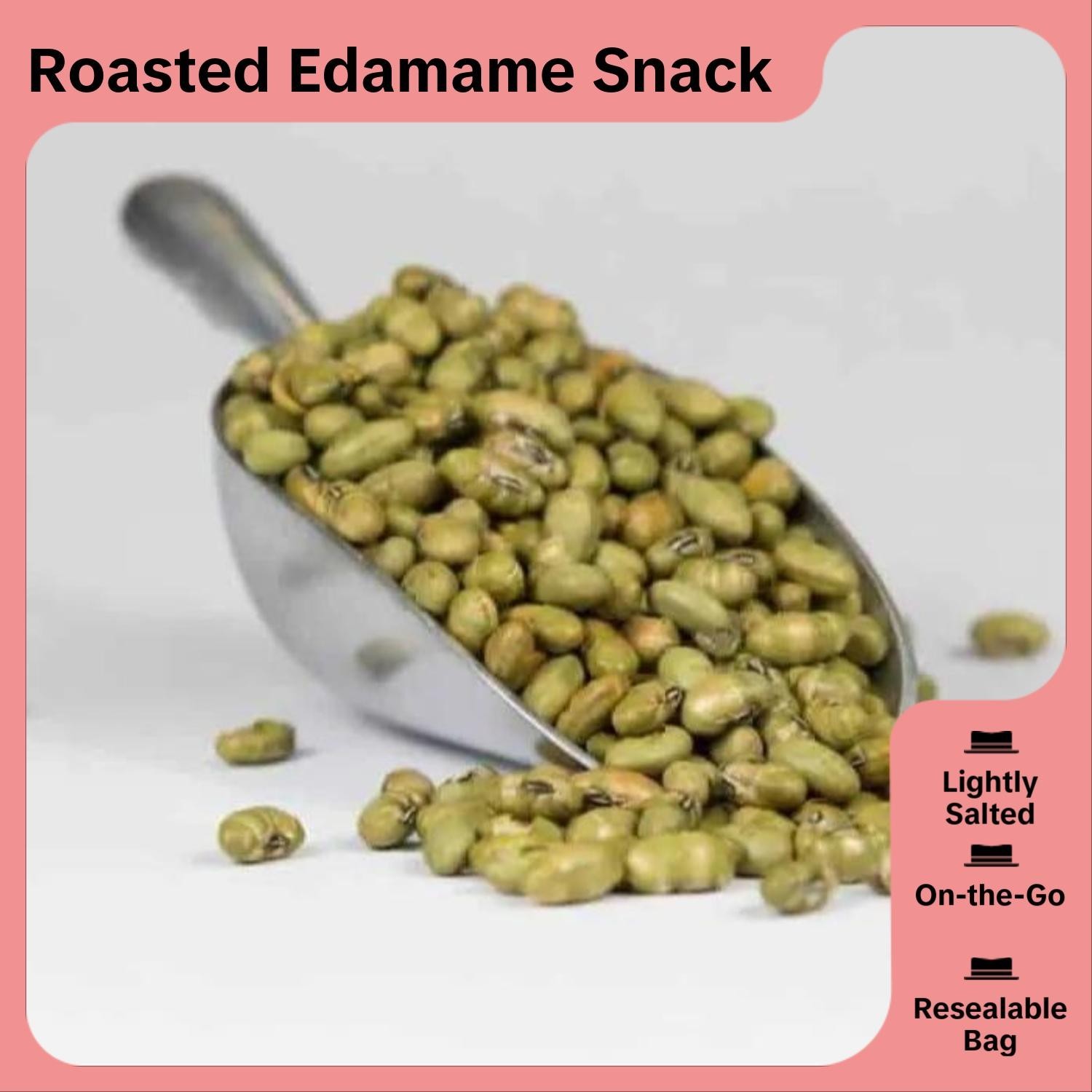 Snack Delights Dry Roasted Edamame Beans – Crunchy, Lightly Salted Snack 2 Pound