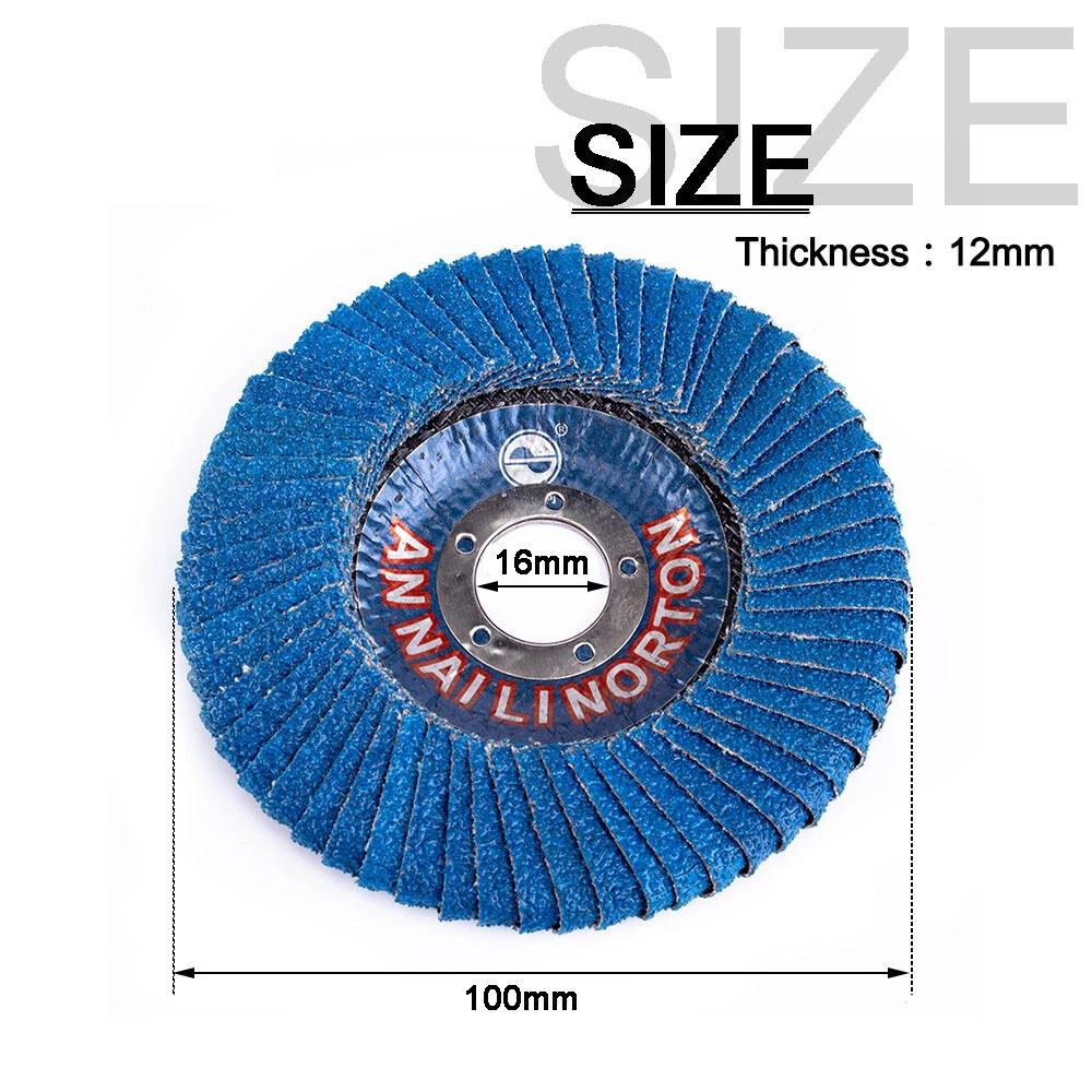 4/4.5/5 Inch Curved Zirconium Flap Discs Sanding Grinding Wheels Angle Grinder