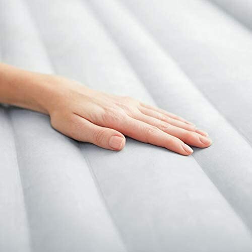 Intex Elevated Dura Beam Fiber Tech Airbed with Built in Pump Queen