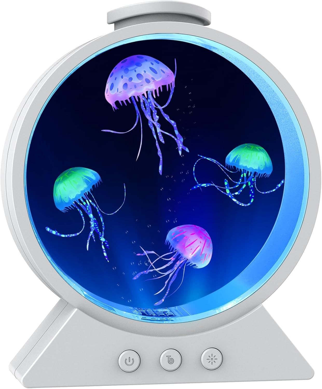 Jellyfish Lamp,Whisper-Quiet Sensory Aquarium Light,7 Color Mood Night Light …