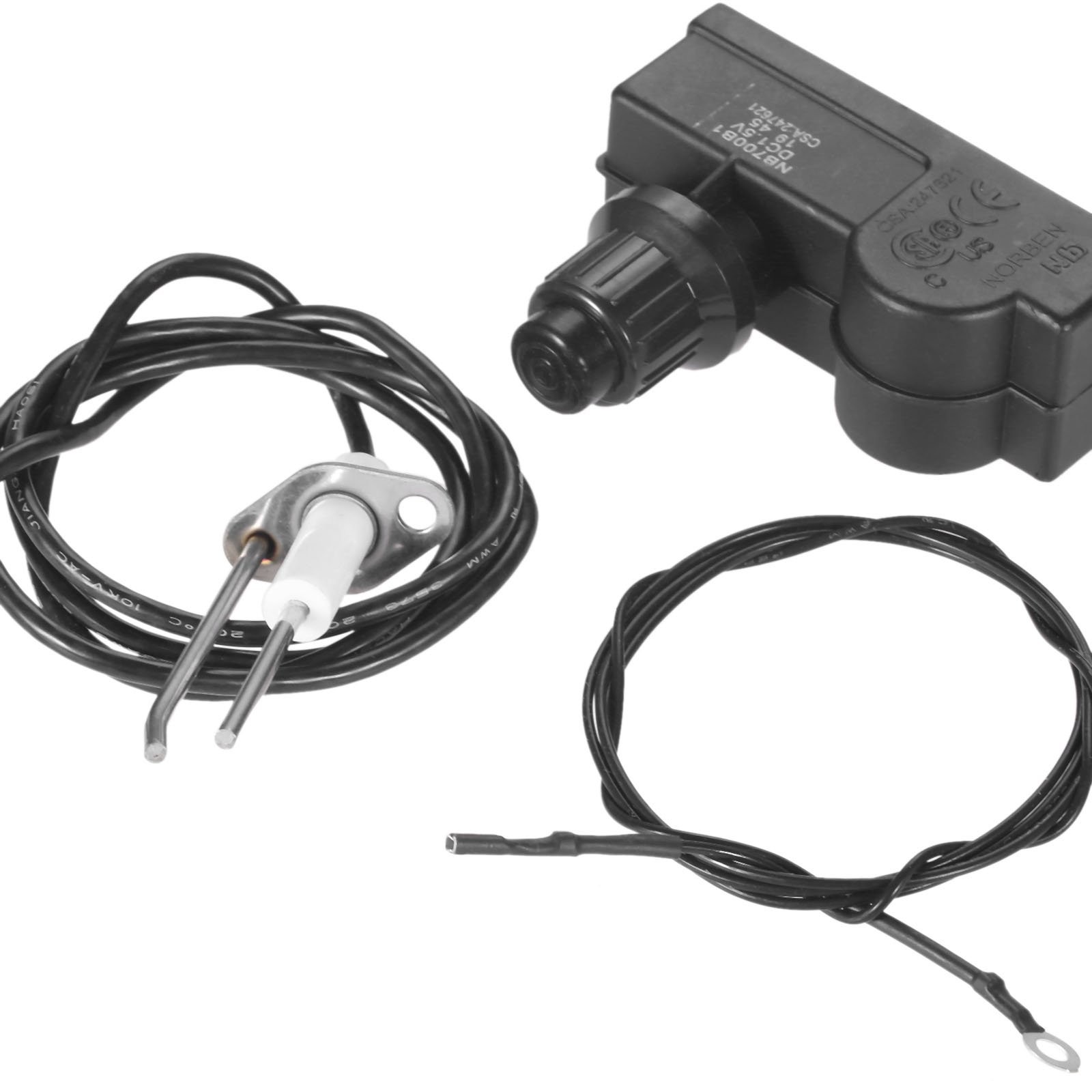 2 Outlet Spark Igniter Ignitor Push Button Kit Gas Fireplace Grill BBQ Stove