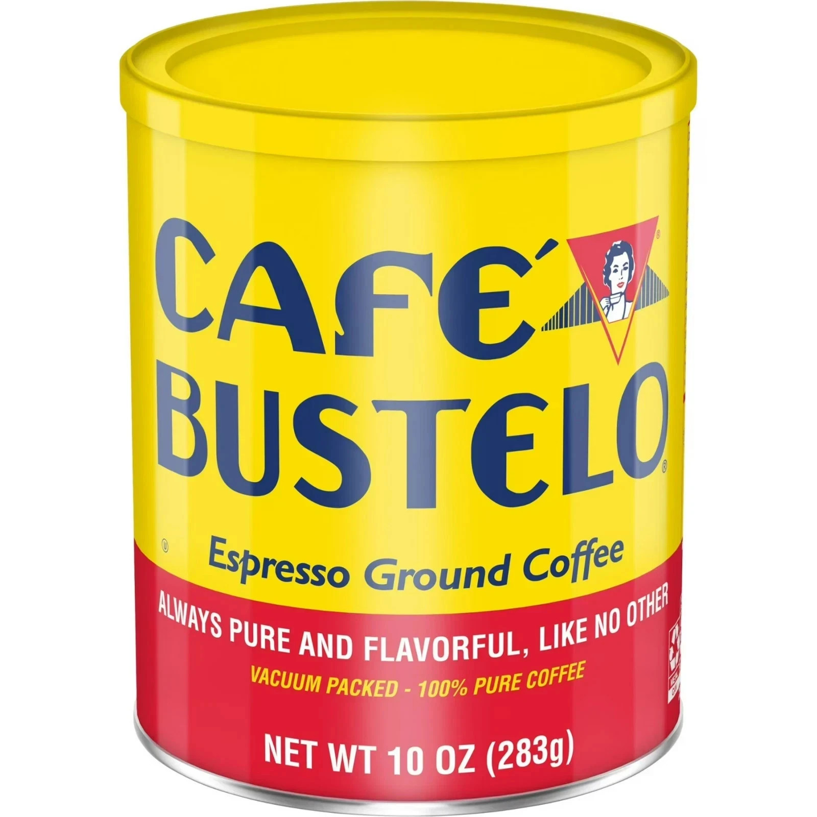 Cafe Bustelo, Espresso Style Dark Roast Ground Coffee, 10 oz Can. Free Shipping.