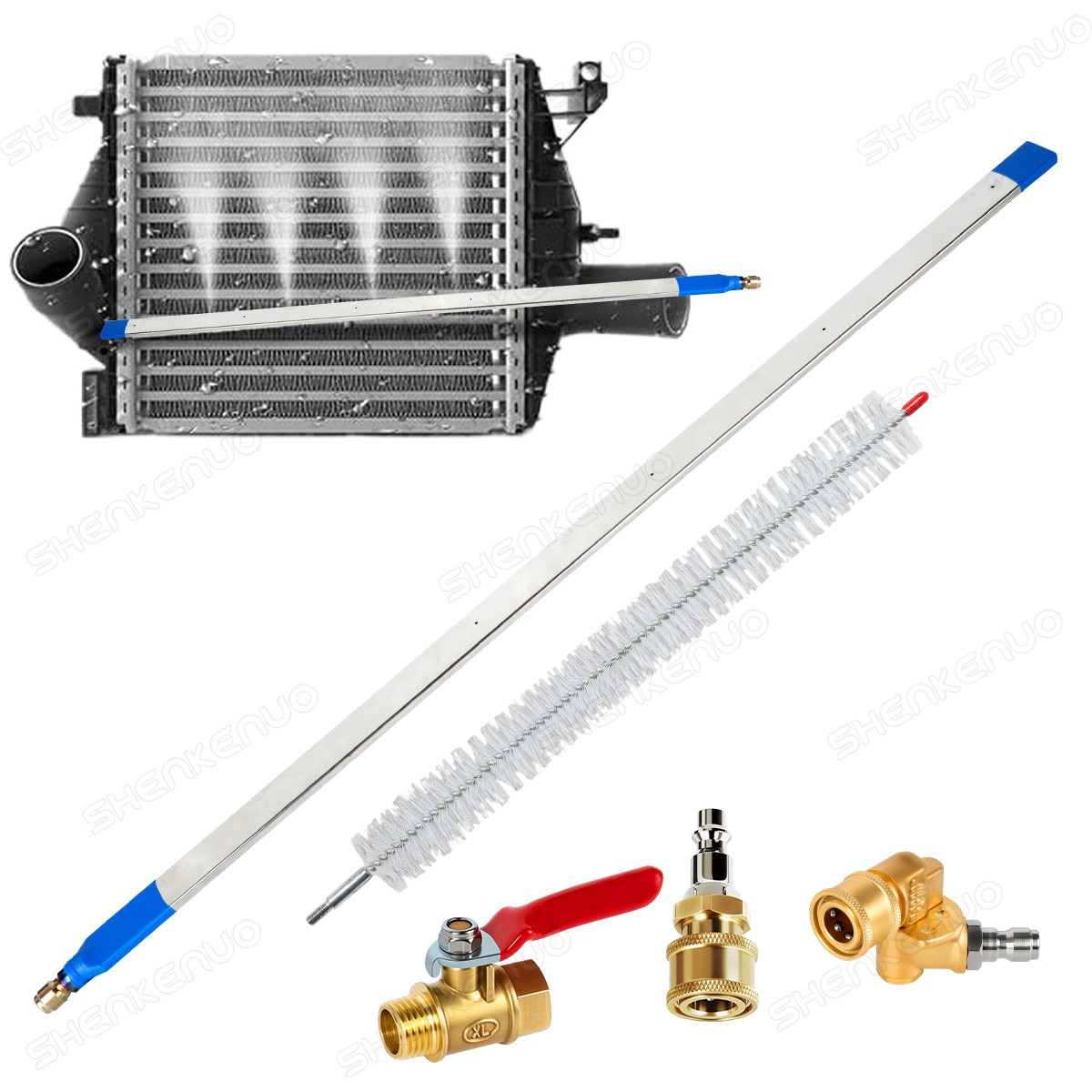 24 In Portable Radiator Cleaning Wand 4500 PSI Radiator Flush and Cleaner Tool
