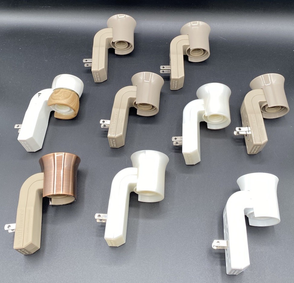 LOT of 9 Bath & Body Works Wallflower Plug-Ins White, Copper, Beige