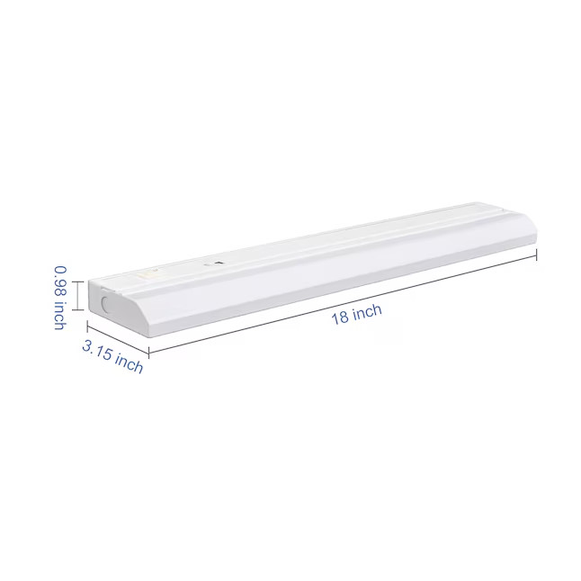 Utilitech 18-in LED Under Cabinet Light Bar Light #0877623 Warm White