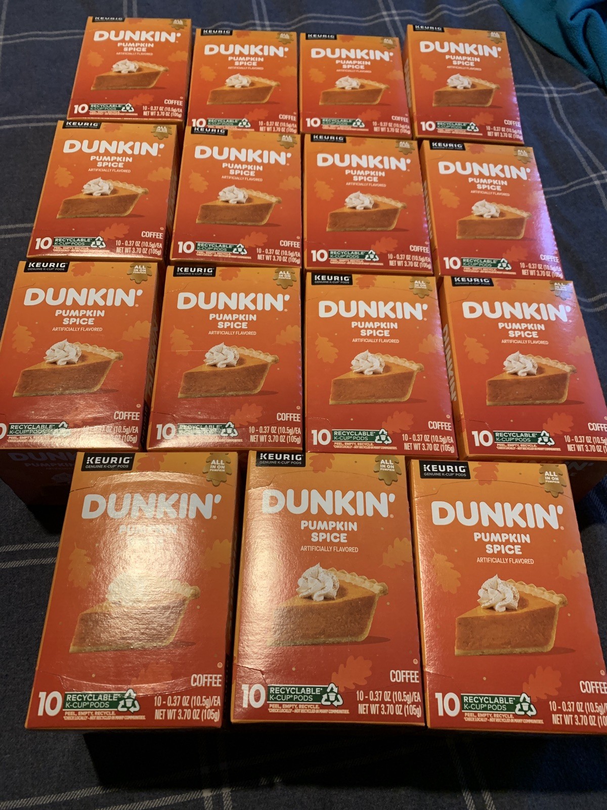 10 – Dunkin Pumpkin Spice Medium Roast Coffee Keurig K-Cup 3.70 oz 105g