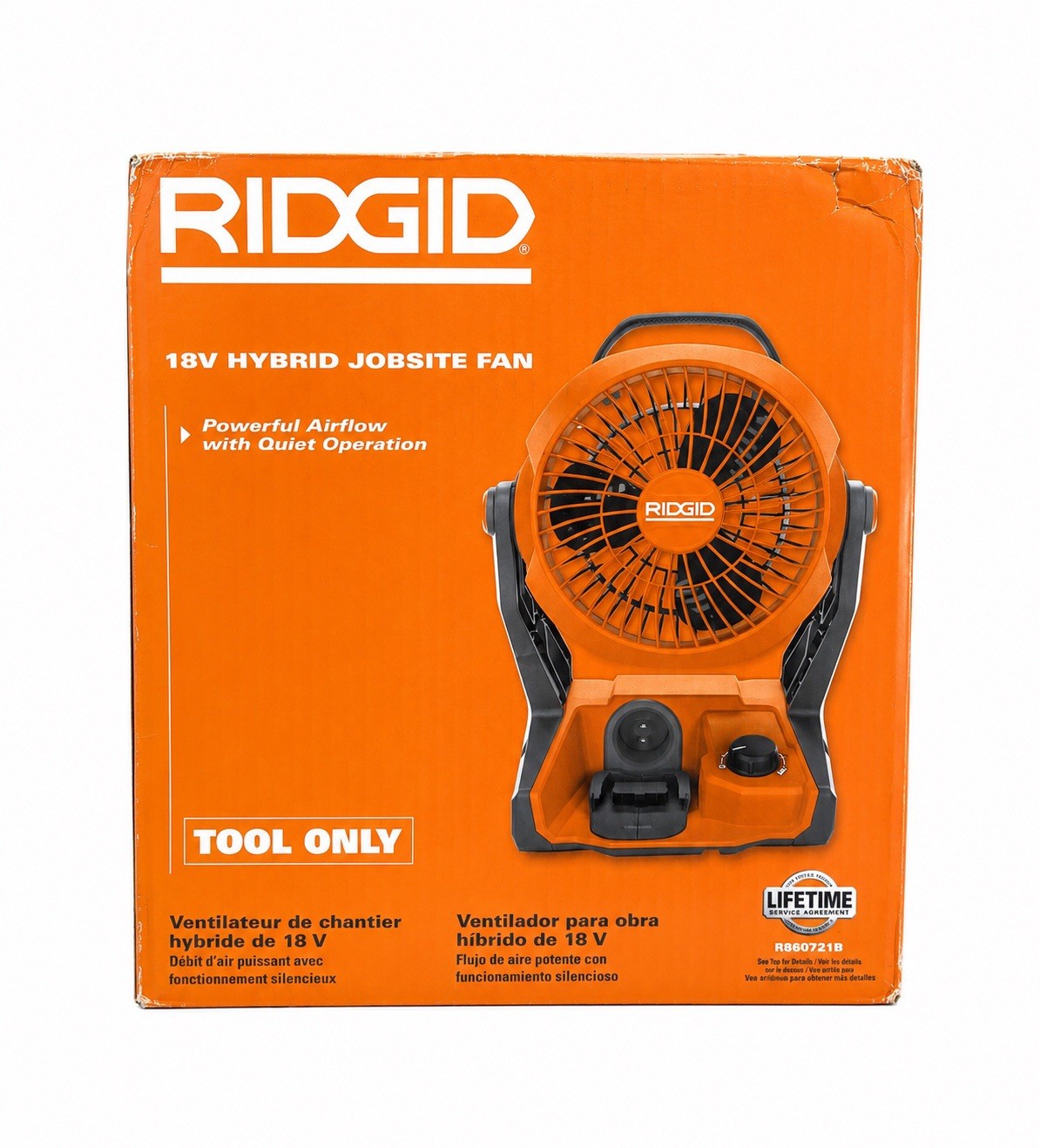 Rigid 18V Cordless Hybrid Jobsite Fan (Tool Only) New in box