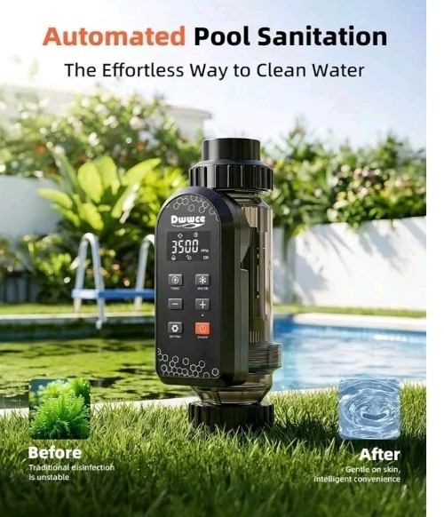 READ! Salt Water Pool Chlorinator System for 40000 Gallons Pool, Smart Wifi/app