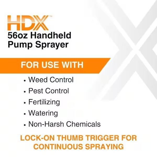 56oz Handheld Multi-Purpose Pump Sprayer