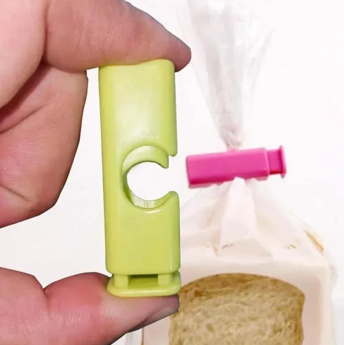 10PCS Bread Bag Clips Reusable Tie Storage Sealing Snack Fridge Freezer Fresh US