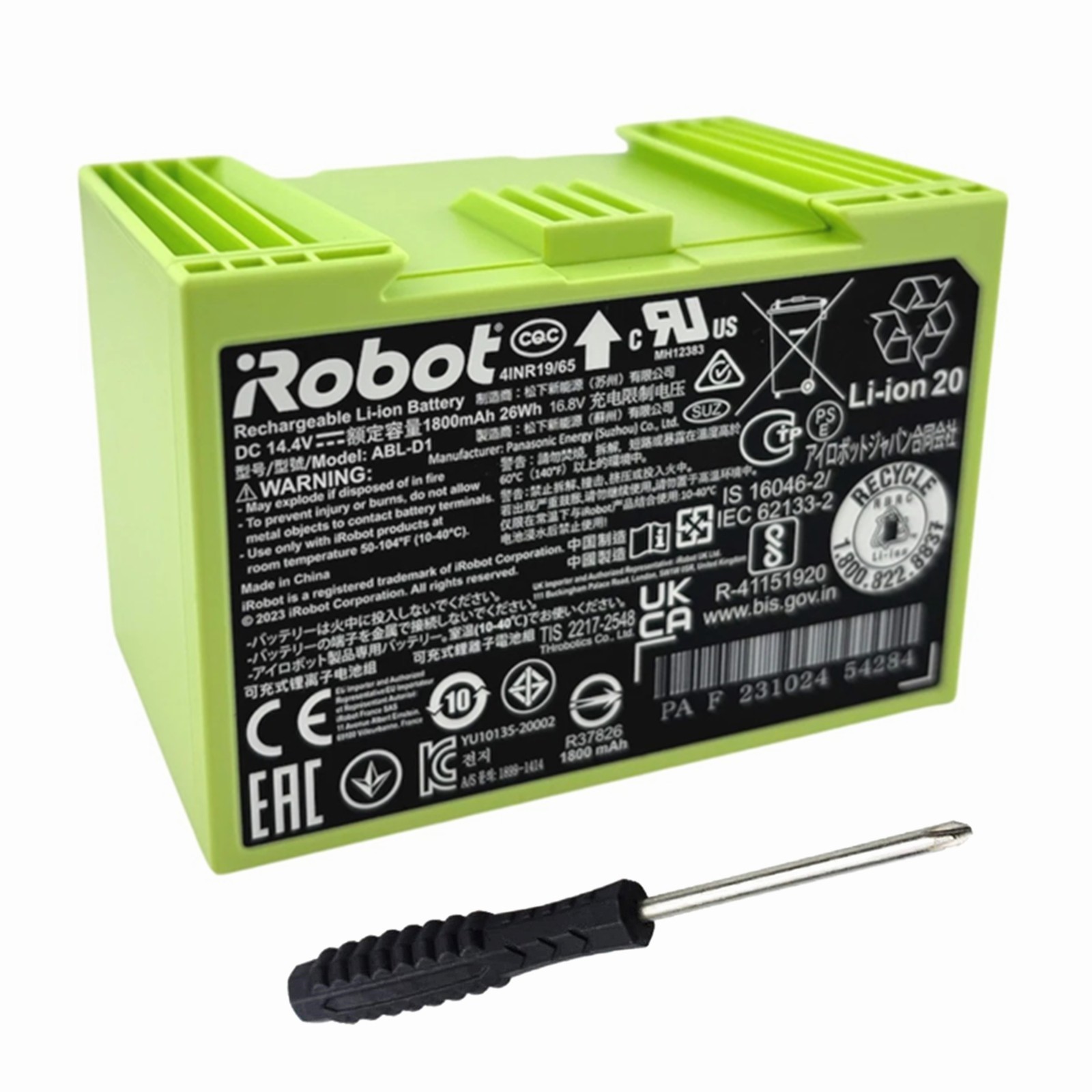 OEM New Battery ABL-D1 for iRobot Roomba e5 e6 i1 i2 i3 i4 i5 i6 i7 i8 j5 j6 j7+