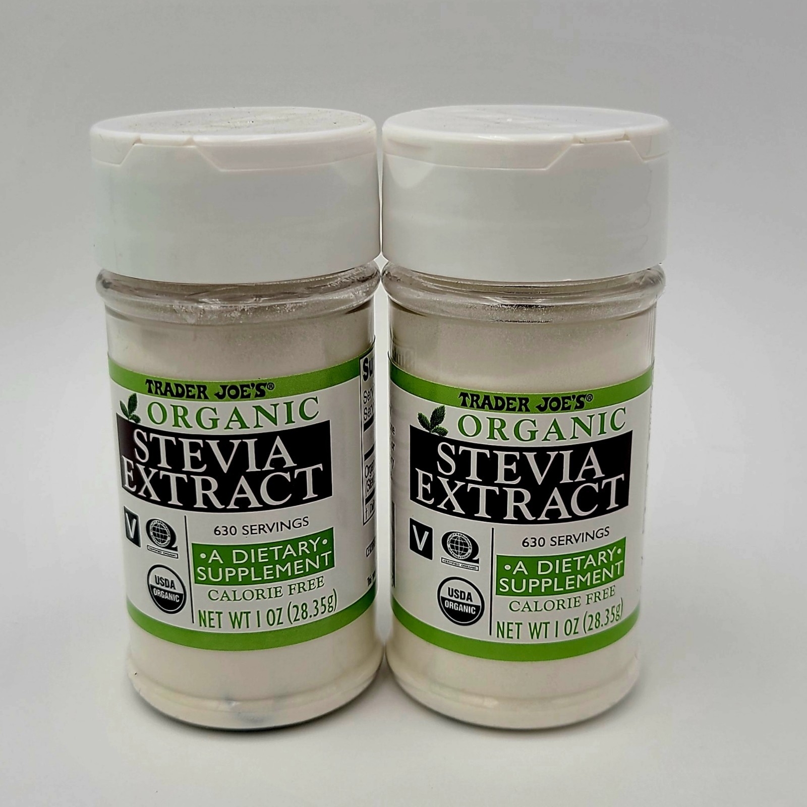 *2 Pack* Trader Joe’s Organic Stevia Extract Calorie Free Dietary Supplement NEW