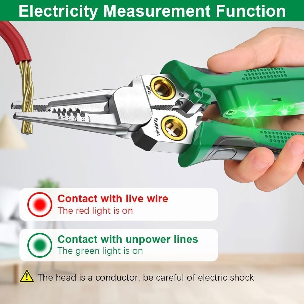 8 In 1 Wire Stripper, Wire Stripping Tool with Voltage Tester, Cable Cutters New