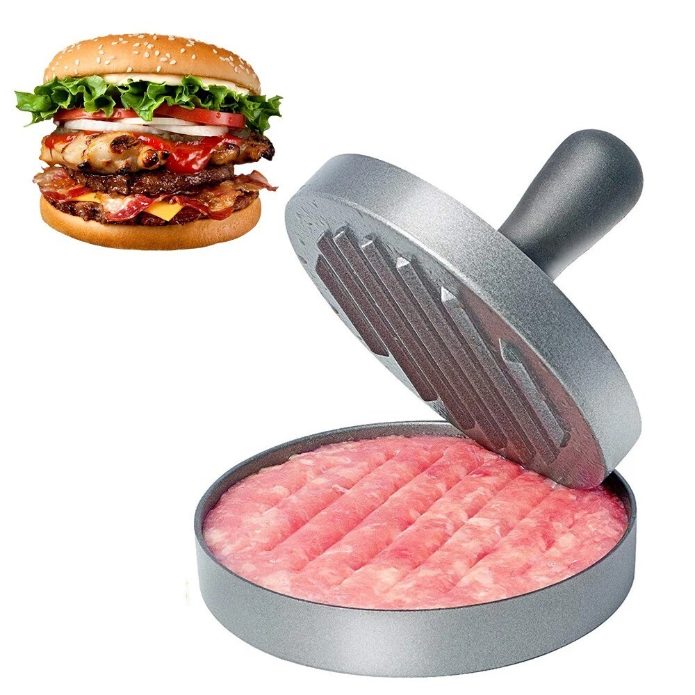 1 Pc Non Stick Stuffed Burger Meat Press Hamburger Patty Maker Tool Aluminum