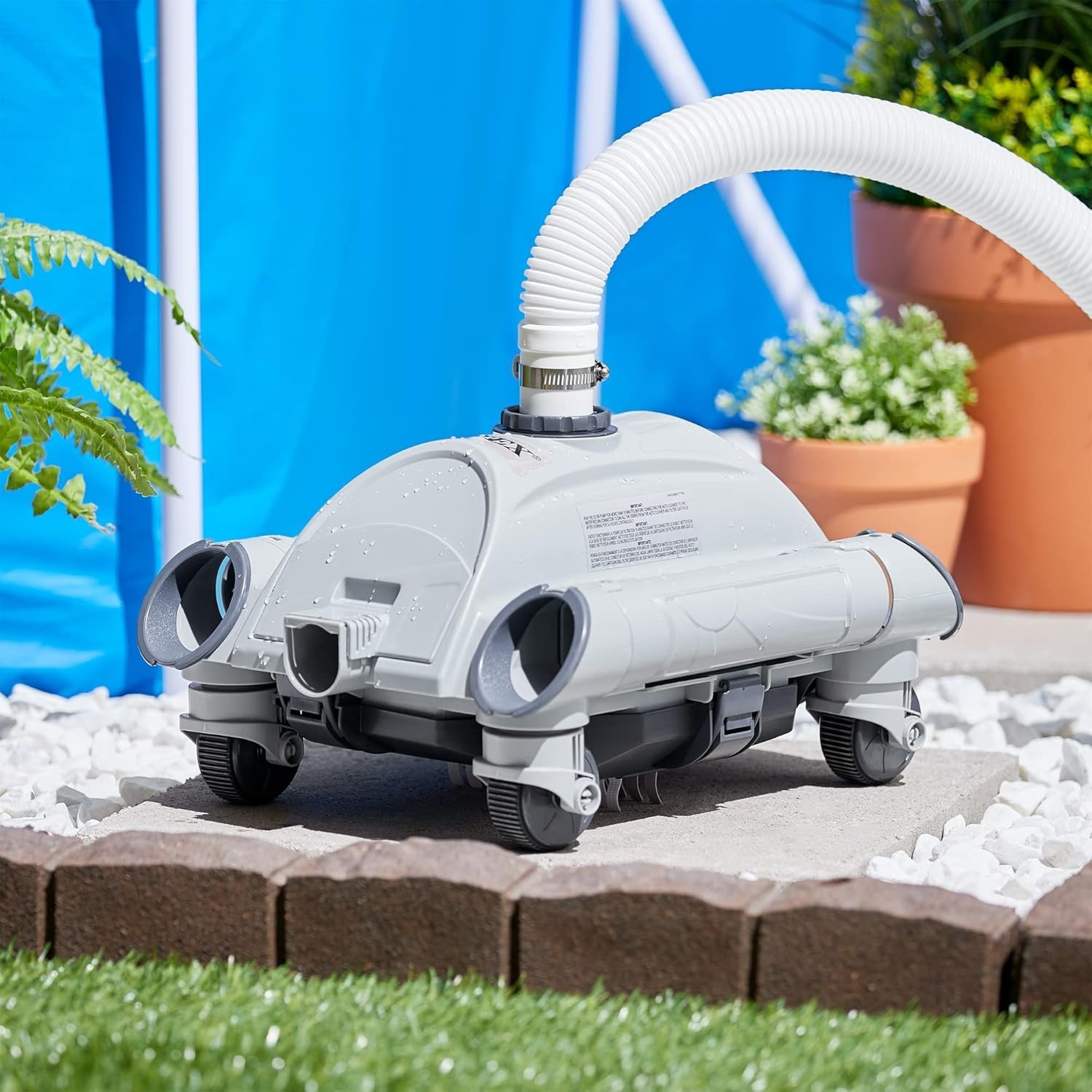 Intex 28001E Above Ground Automatic Suction-Side Swimming Pool Cleaner w/ Hose