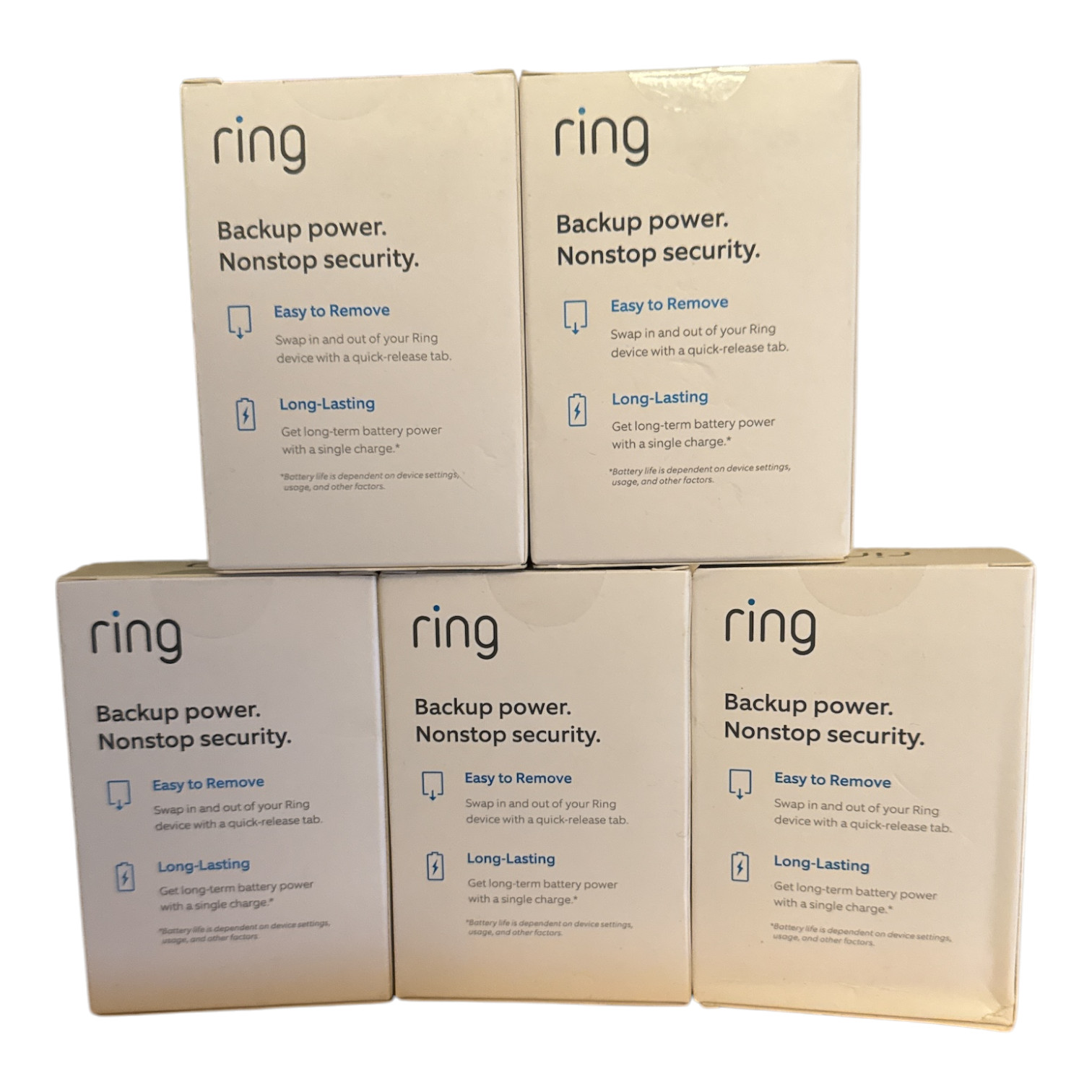 Ring Rechargeable Battery Pack (Five Pack)