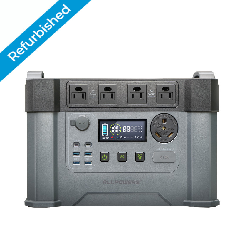 ALLPOWERS Solar Generator Power Station For Camping Home Emergency Refurbished