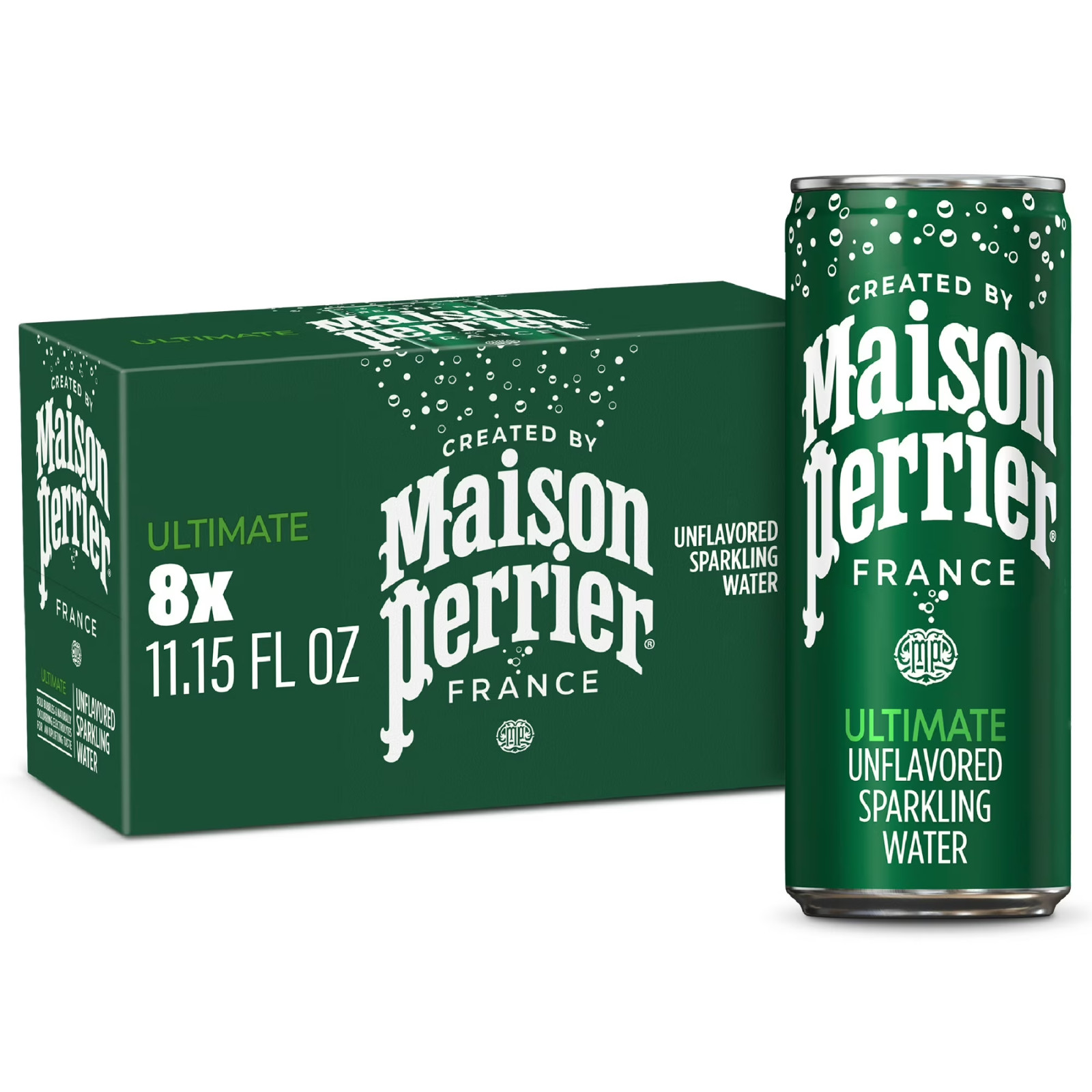 Sparkling Water Unflavored 8 Pack Cans 11.15 Fl Oz Ultimate Refreshment