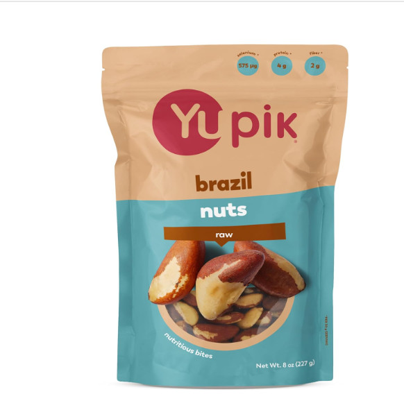 Raw Brazil Nuts, 8 Oz, Gluten-Free, Kosher, Shelled, Unsalted, Unroasted, Raw Nu