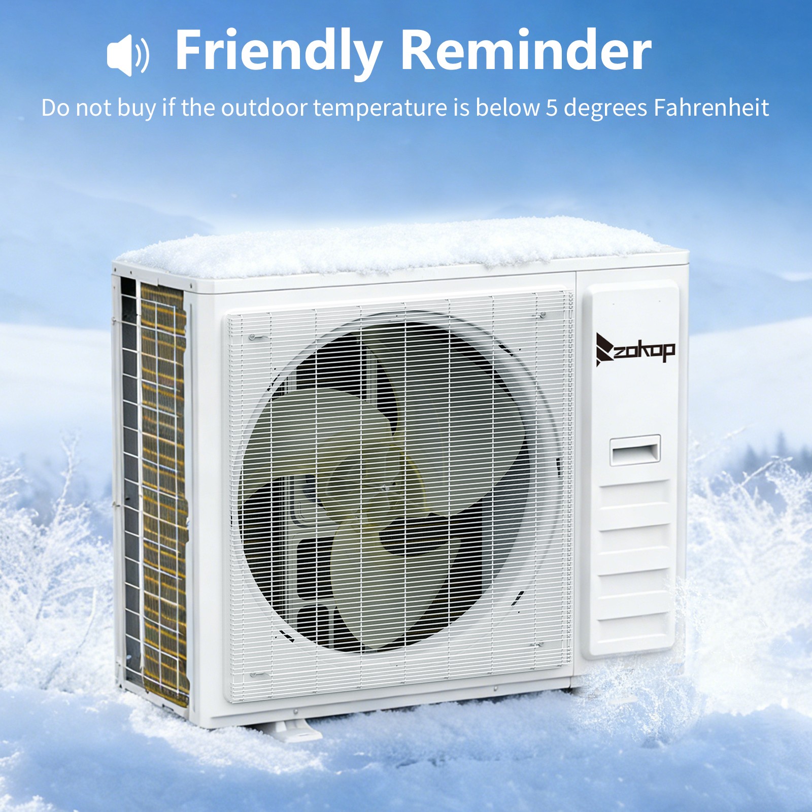 42000 BTU 3 Zone AC Ductless Wifi Split Air Conditioner and Heat Pump Full Set