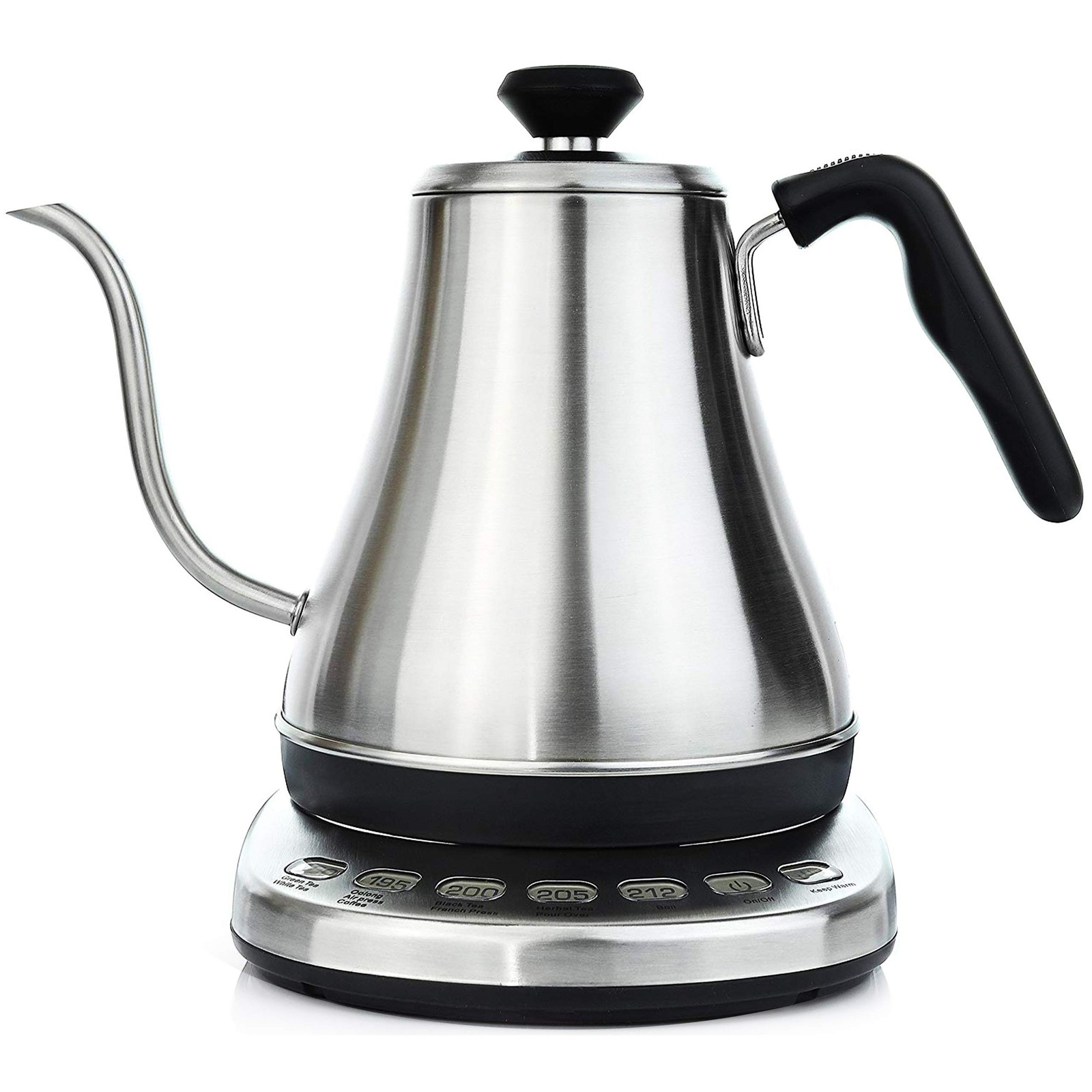 Gooseneck Electric Kettle with Temperature Control – 0.8L Stainless Steel BPA