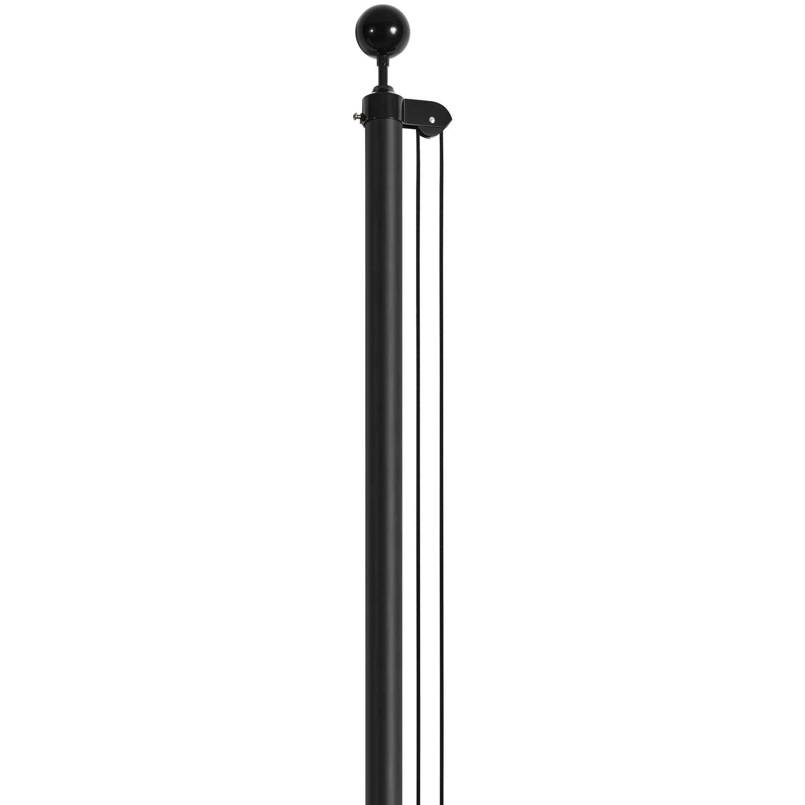VEVOR 30FT Detachable Flagpole Kit Heavy Duty Aluminum Flag Pole American Black