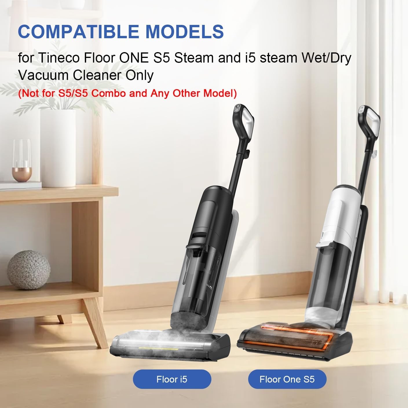 Roller Brush and Filter Replacement for Tineco Floor ONE S5 Steam and i5 steam