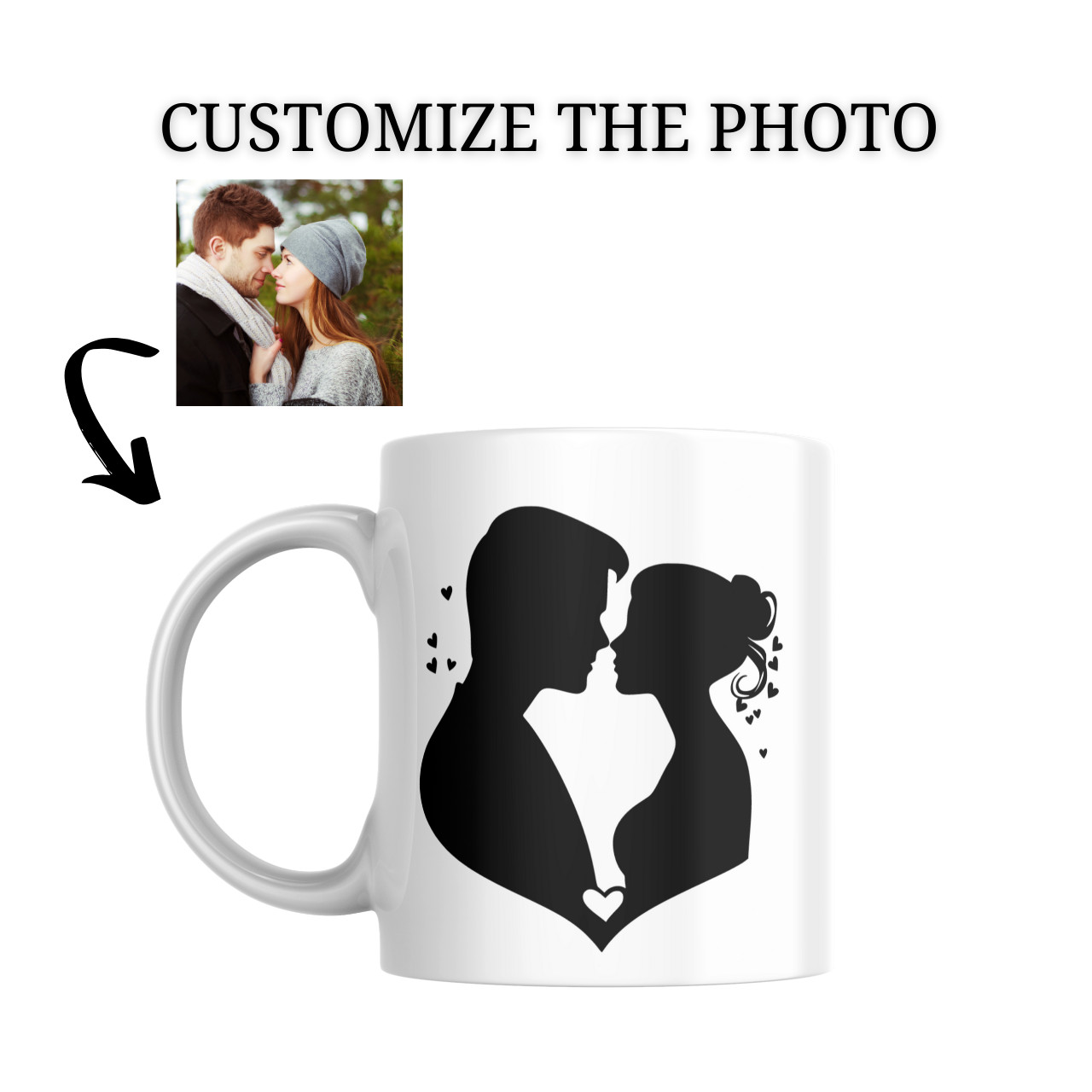 Personalized mug with text photo name logo personalized gift funny coffee mug 04