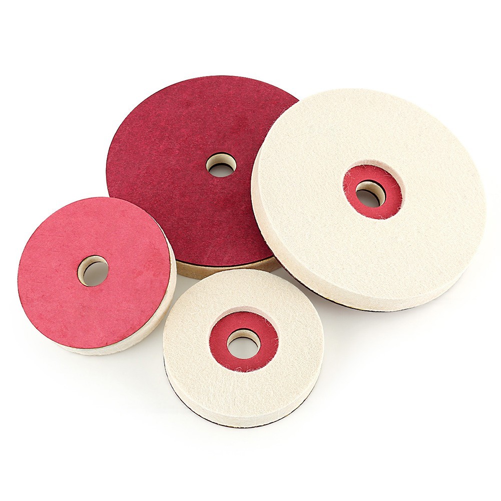 Thickened Wool Polishing Pad for Angle Grinder 115mm 4.5in Use on Glass