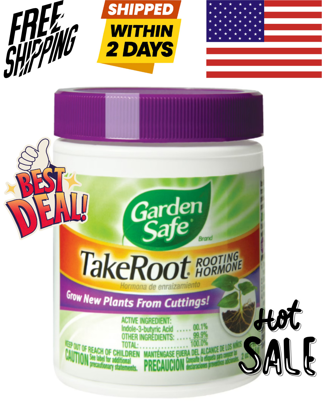 Garden Safe Take Root Rooting Hormone, 2-Ounce Great Price