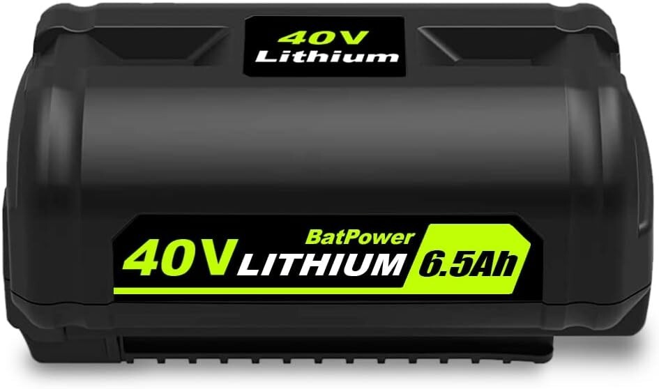 BatPower 40V 6.5Ah OP40601 Battery Compatible with Ryobi 40V 6.0Ah 240Wh OP40601