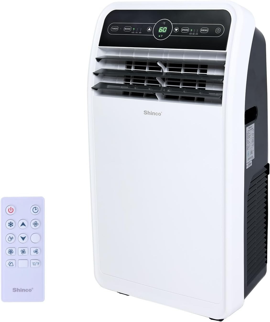 Shinco SPF1-10C Portable Air Conditioner, Built-in Cool, Dehumidifier, Fan Mode