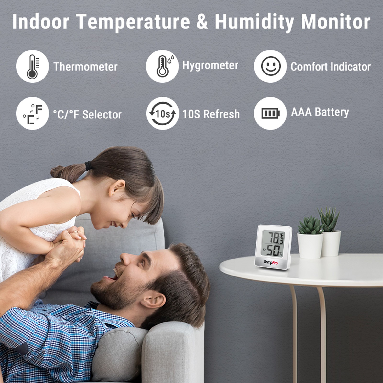 Mini ThermoPro LCD Digital Indoor Hygrometer Thermometer Humidity Monitor Meter