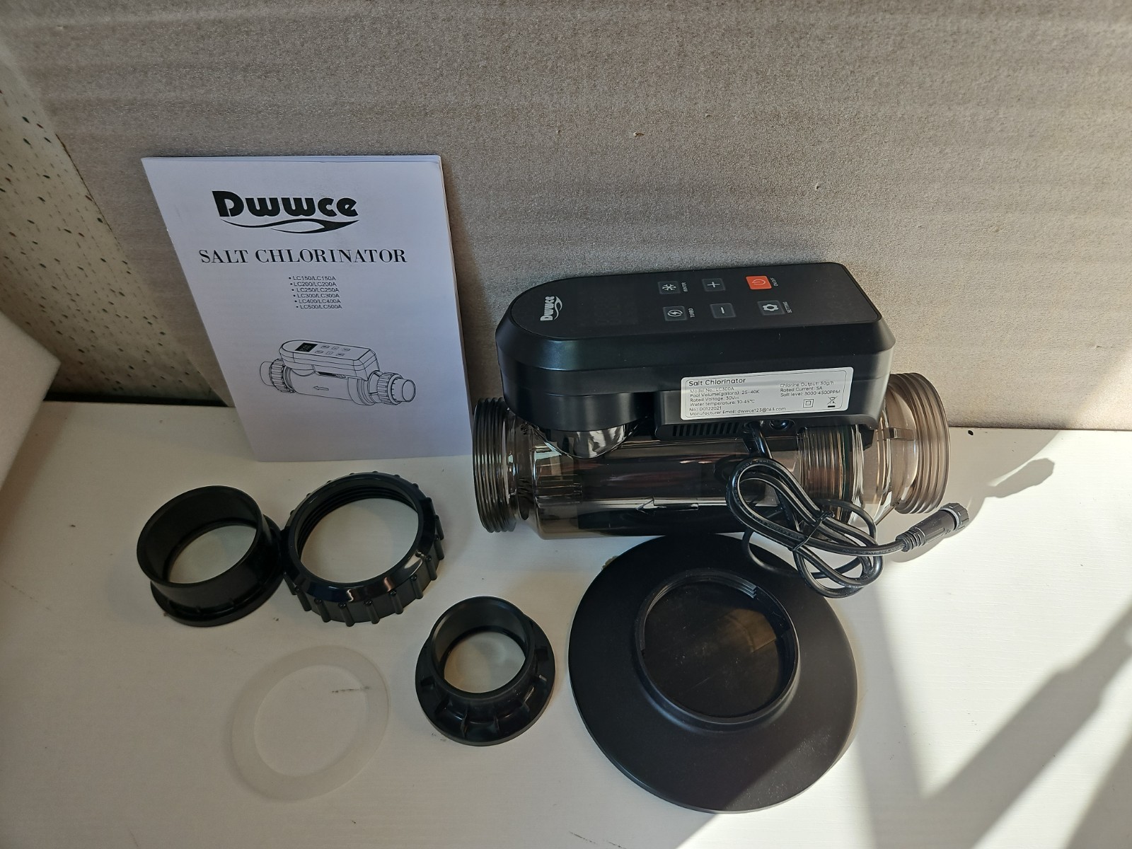 READ! Salt Water Pool Chlorinator System for 40000 Gallons Pool, Smart Wifi/app