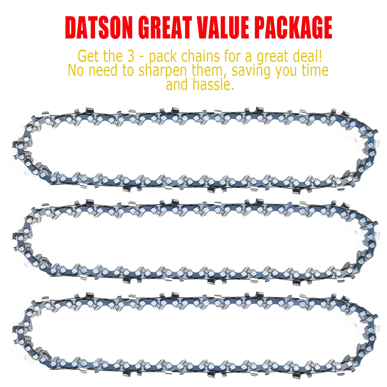 10-Inch Pole Saw Chain for EGO PS1000/PS1001/PSX2510 56V Pole Saw,1/4″ .043″ 56