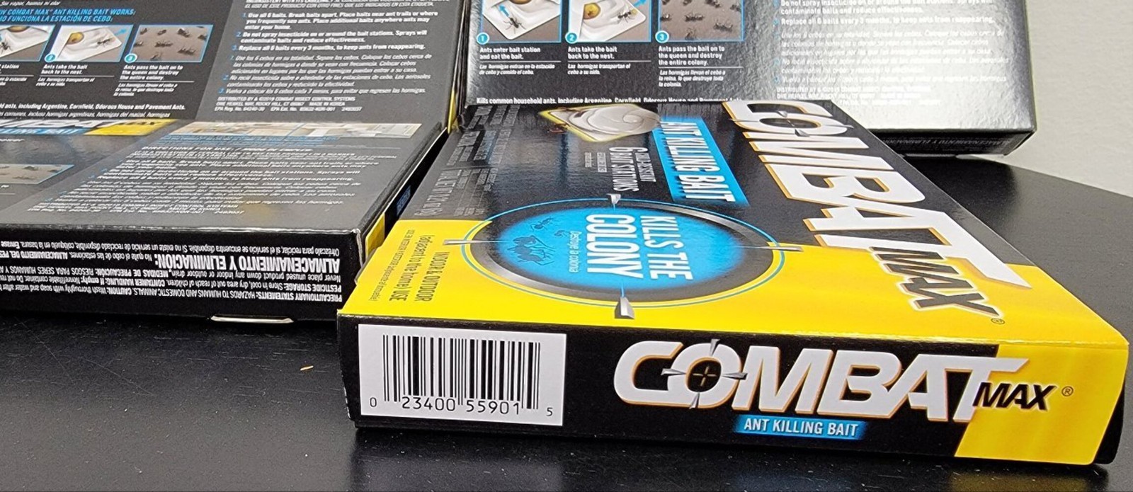 Combat Max Source Kill Ant Báit Killing Indoor Outdoor Lot of 12 – 6 Station Pac